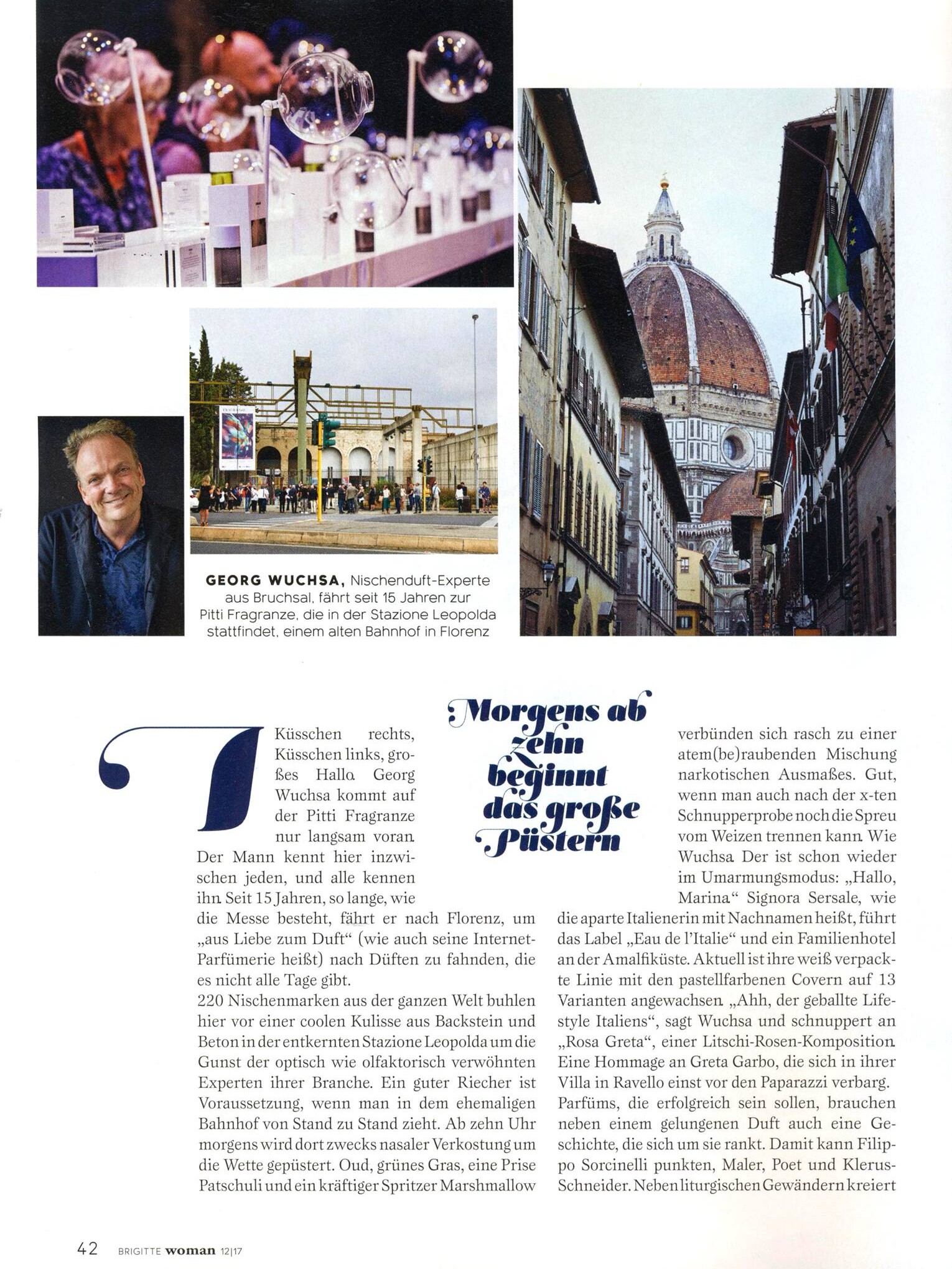 Georg R. Wuchsa in der Brigitte woman 12/2017